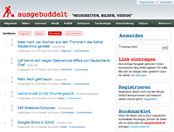 ausgebuddelt.de Screenshot