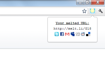 Google Chrome melt.li Extension