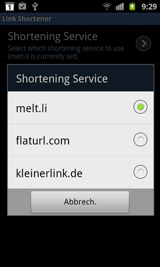 Links kürzen Android App