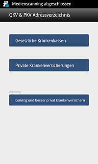 GKV & PKV Adressen App