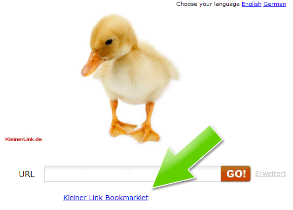 kleinerlink.de Bookmarklet